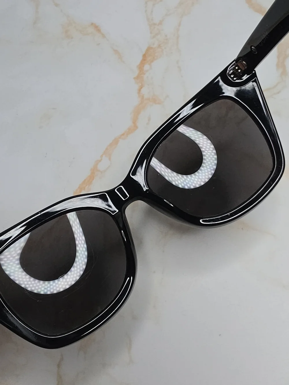 Quay Australia Harper Black Oversized Cat Eye Sunglasses No Case
